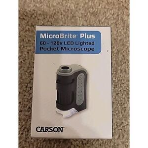 Carson MicroBrite Plus 60x -‎ 120x LED Lighted Zoom Pocket Microscope